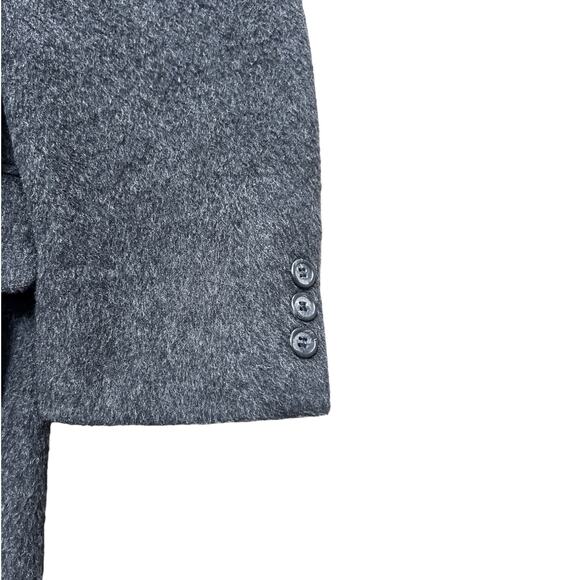 Cricketeer Mens Large Heavyweight Gray Trenchcoat - Picture 7 of 10